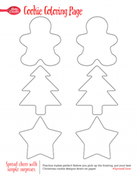 Cookie template #SpreadCheer