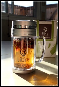 Libre loose leaf tea mug. 