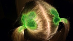 St. Patrick's Day Hair.