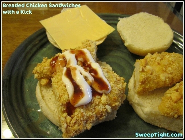 Breaded Chicken Sandwiches with a Kick Recipe