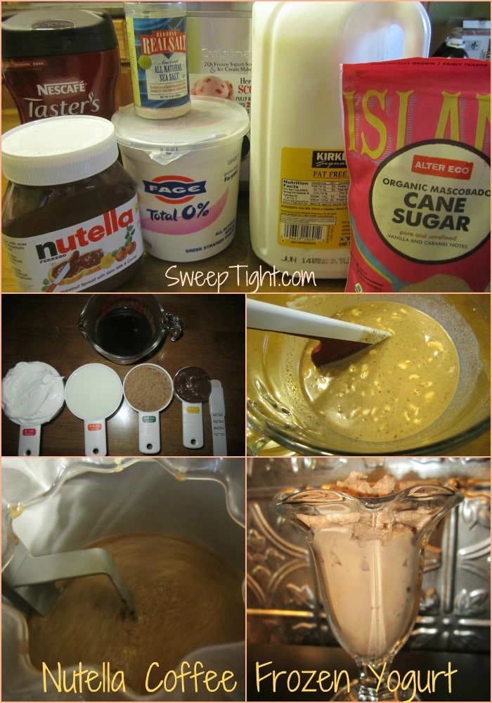 nutella coffee frozen yogurt