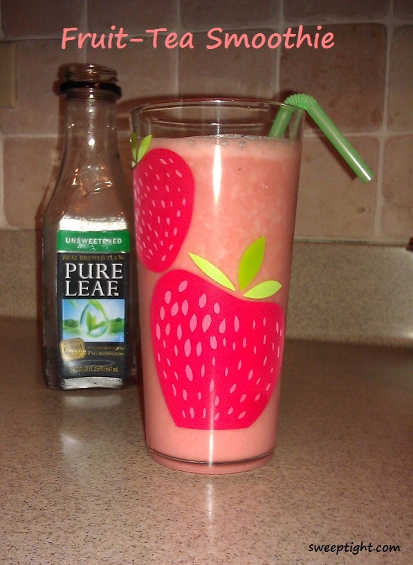 fruit and tea smoothie with Pure Leaf for summer entertaining