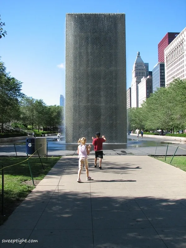 Ches and Adam in Millennium Park. 