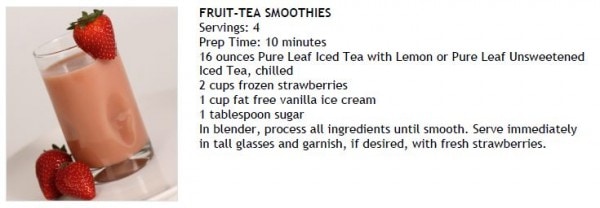 Strawberry Tea Smoothie Recipe