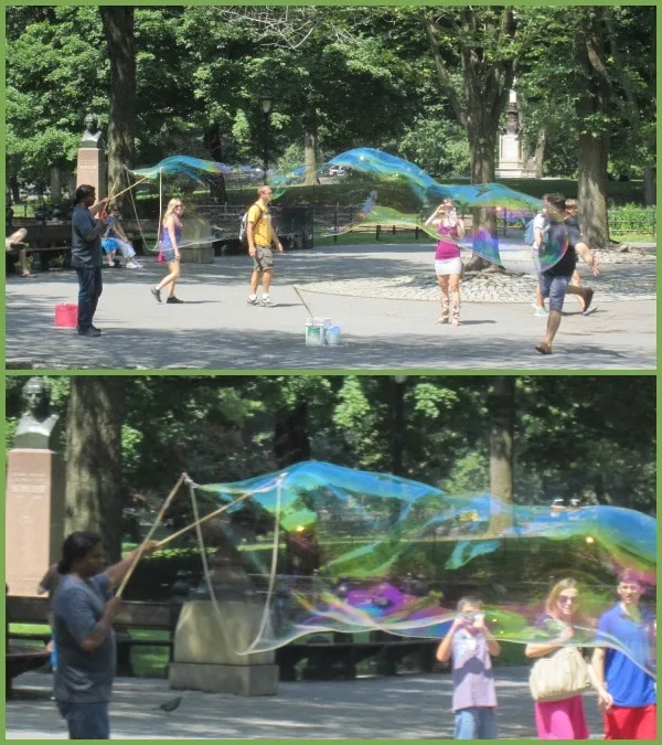 central park bubbles