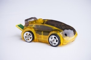 race car controlled by hand