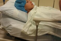 Going in for surgery like a champ