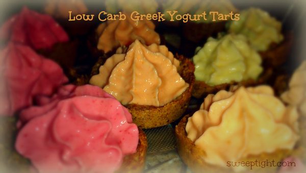 Little Greek yogurt tarts. 