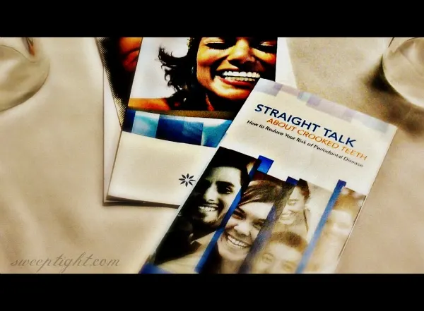 Invisalign clear braces pamphlets.