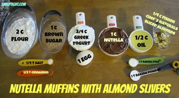 nutella muffins ingredients