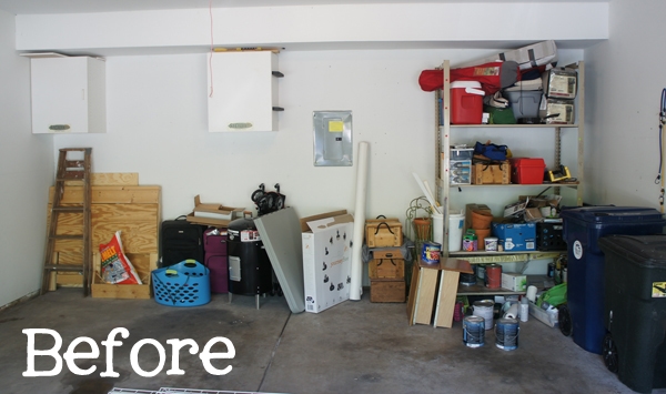 Garage clutter. 