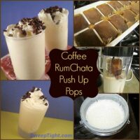Coffee Rumchata push up pops