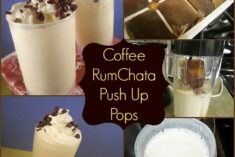 Coffee Rumchata push up pops