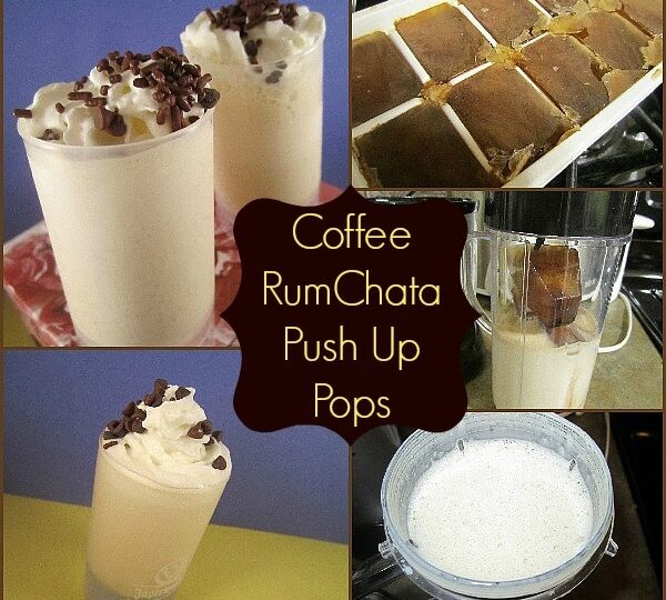 Coffee Rumchata push up pops