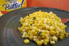 Basil Corn Recipe Using I Can’t Believe It’s Not Butter