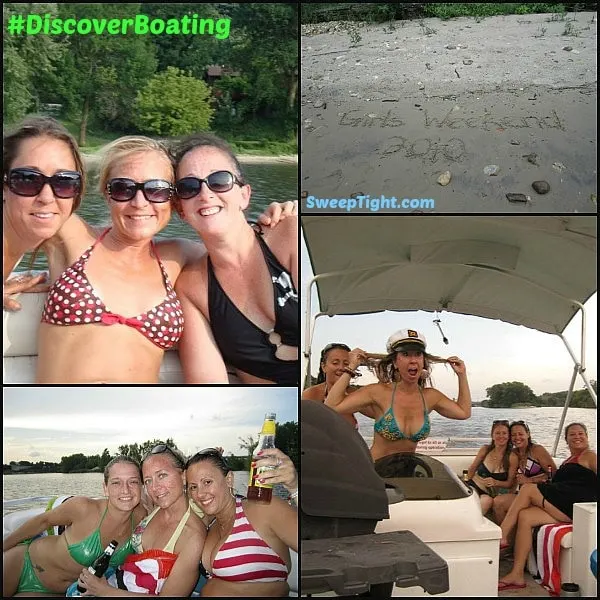 girls weekend boating