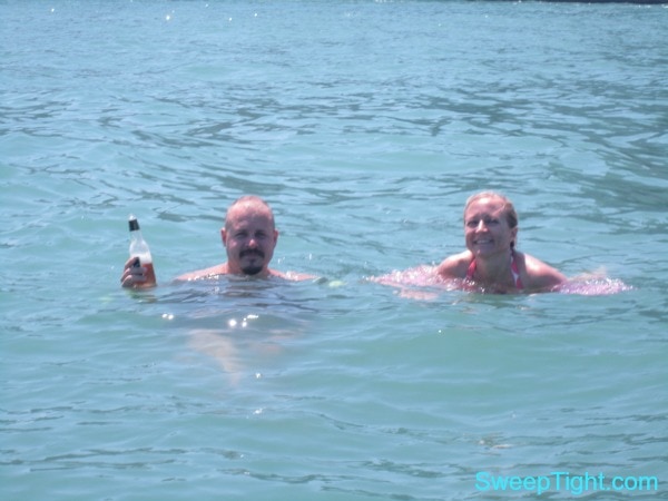 swimming in lake michigan