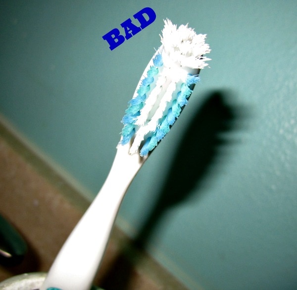 old toothbrush