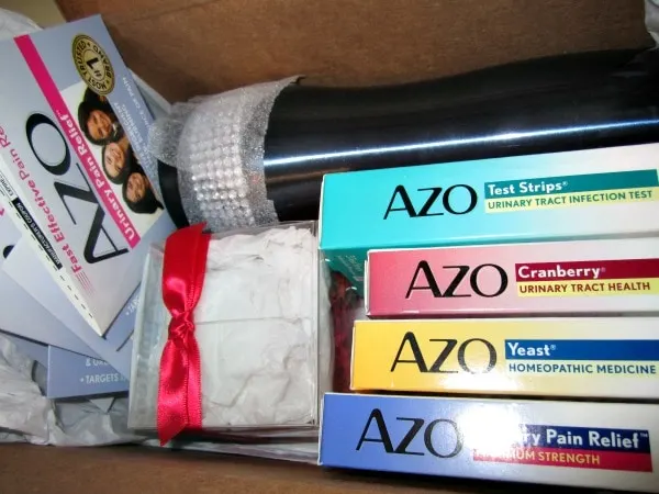 Box of products from Azo. 