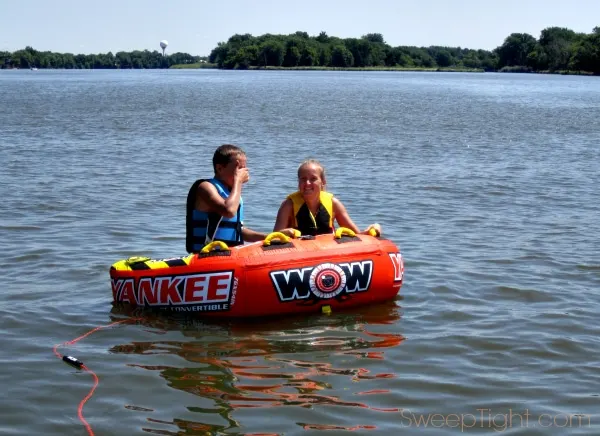 Tubing on the Illinois River with a WOW Tube