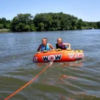 Tubing on the Illinois River with a WOW Tube