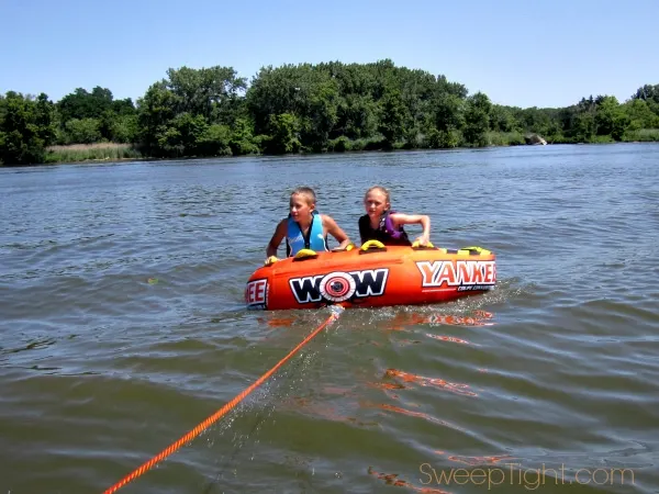 Tubing on the Illinois River with a WOW Tube