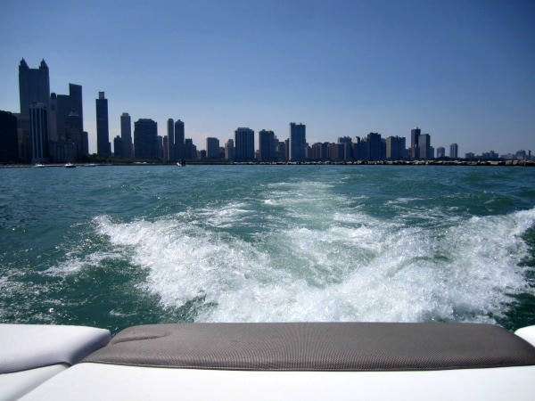 Boating on Lake Michigan