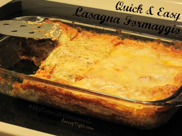 quick lasagna