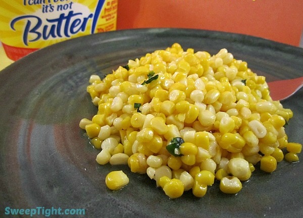 grilling basil corn