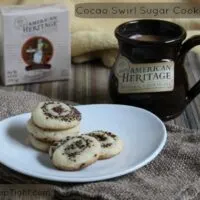 Cocoa or Cocao Swirl Sugar Cookie Recipe #Sponsored #MC