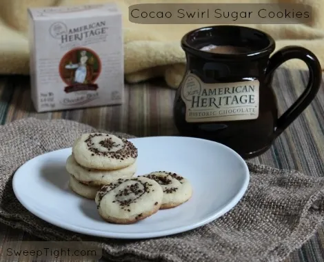 Cocoa or Cocao Swirl Sugar Cookie Recipe #Sponsored #MC