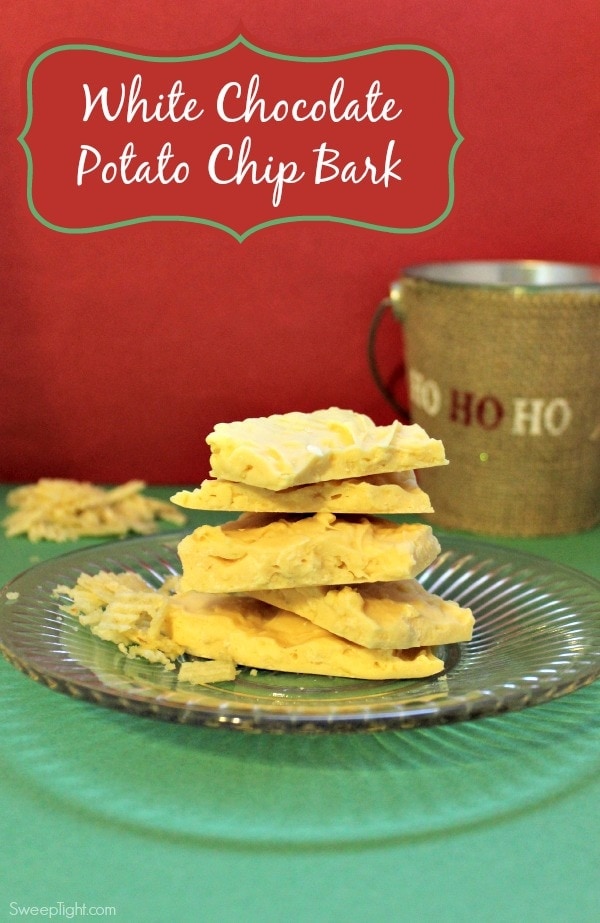 White Chocolate Potato Chip Bark