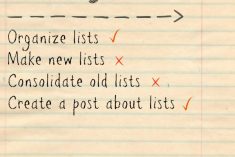 For the Love of List Making