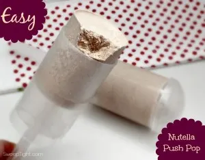 Nutella Frozen Push Ups Recipe