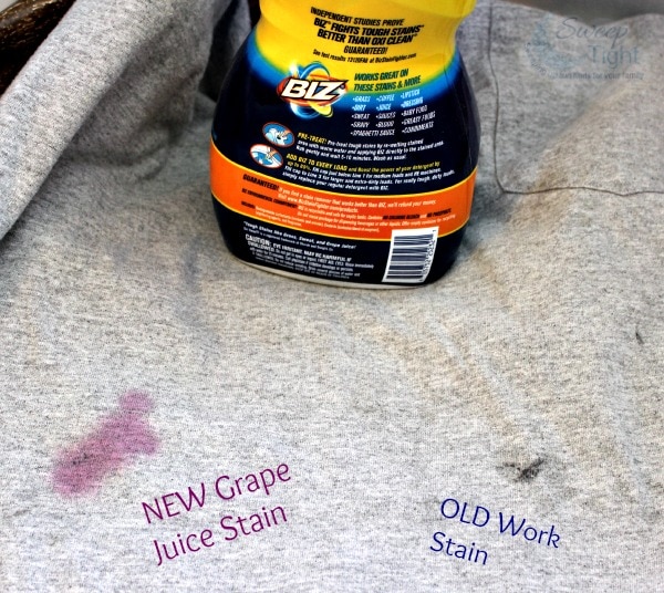 Taking the Biz Challenge with a Grape Juice Stain
