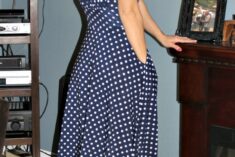 Navy and White Polka Dot Nora Karina Dress