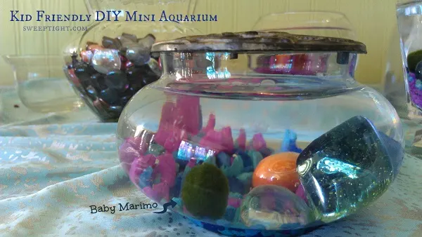 Fun and education activities for kids - DIY Mini Aquarium 