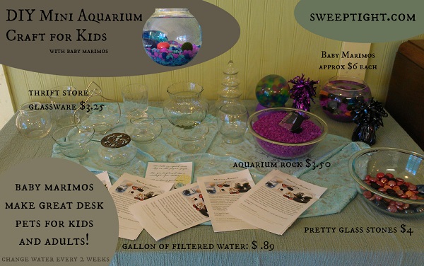 Activities for kids - DIY Mini Aquarium Craft for kids
