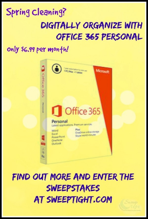Digitally Organize with Office 365 Personal #OfficeGiveaway Sweepstakes