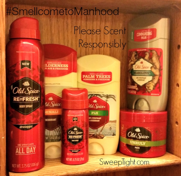 Old Spice products.
