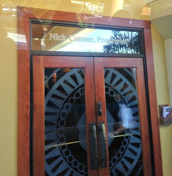 Outback Steakhouse door. 