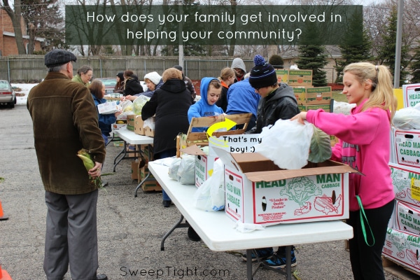 How does your familly get involved in the community