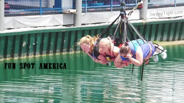 Riding the TALLEST SKYCOASTER IN THE WORLD with two mom bloggers.