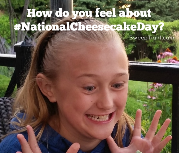 #NationalCheesecakeDay excitement