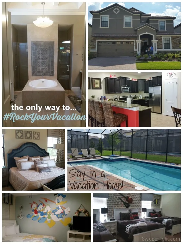 Collage of a vacation home we stayed in Florida. 