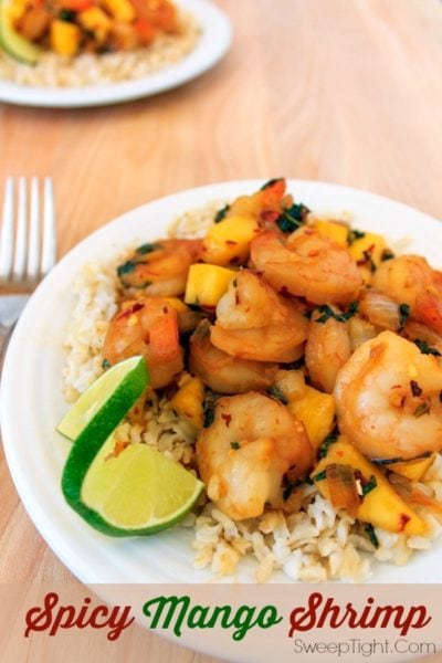 Spicy Mango Shrimp Recipe - Easy Seafood Dinner | A Magical Mess