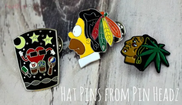 Hat pins from Pin Headz