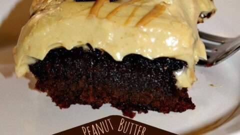 Peanut Butter Poke Cake Brownies Recipe A Magical Mess