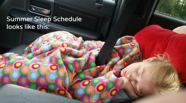 Did you establish a summer sleep schedule? We didn't. #NaturesSleep #sponsored