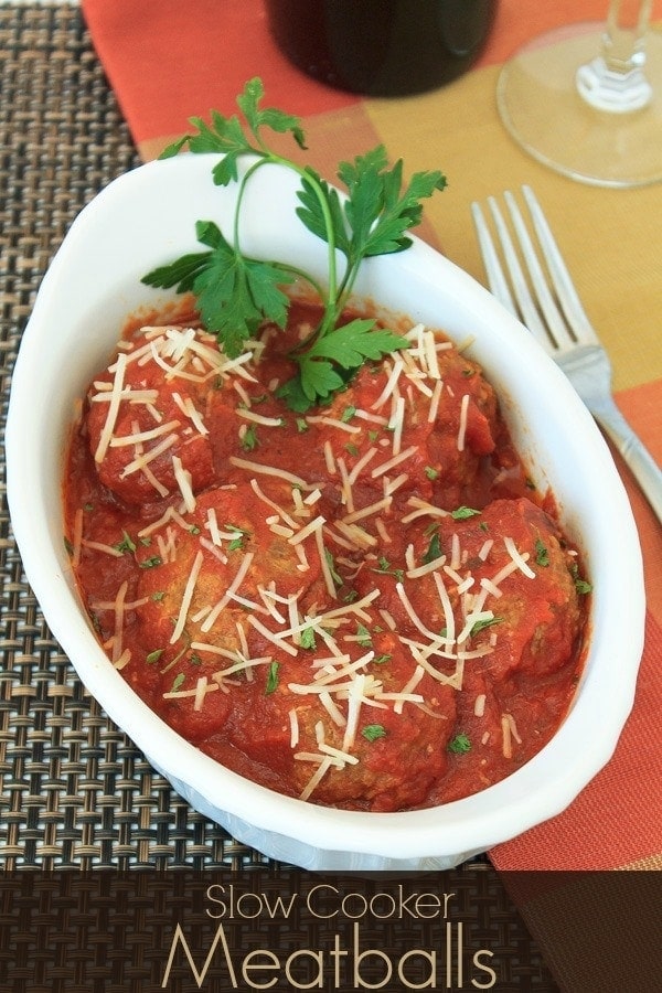 Grandma's Italian Style Slow Cooker Meatballs Recipe | A Magical Mess